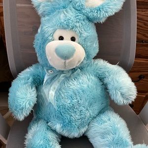 Blue bunny plush toy